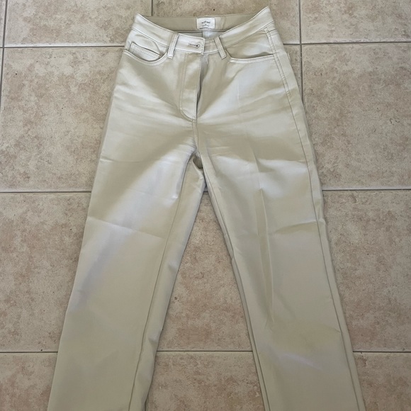 Aritzia Melina pants in colour sand white size 00 - Picture 1 of 3
